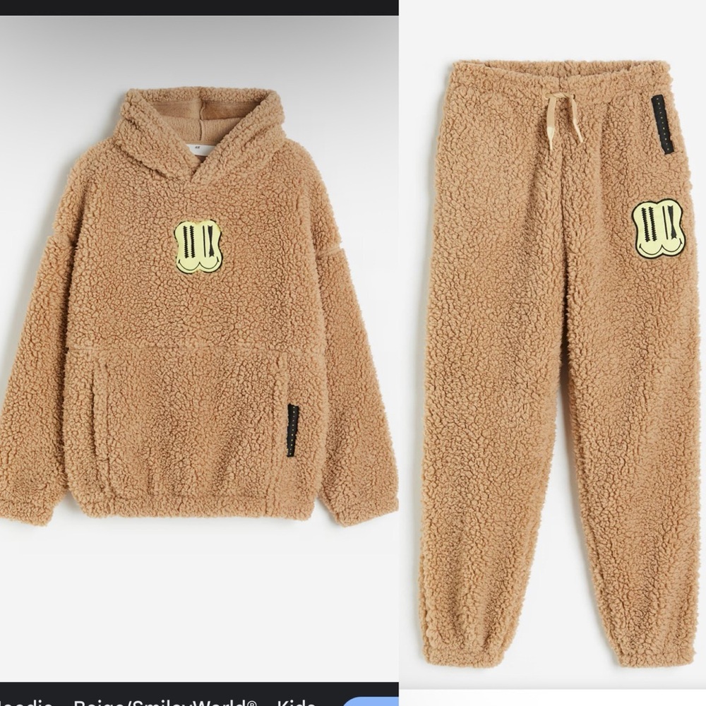 H&M smiley world jogger/ hoodie set